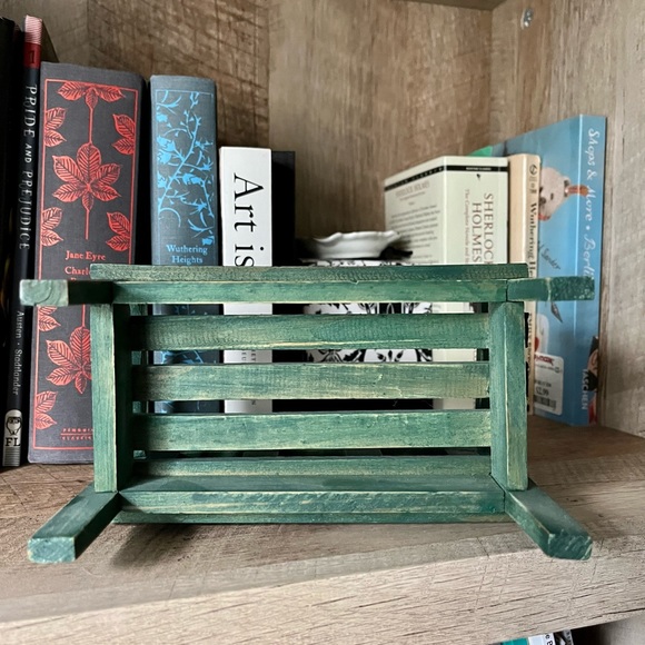 Park bench picture frame in green π - Picture 5 of 6